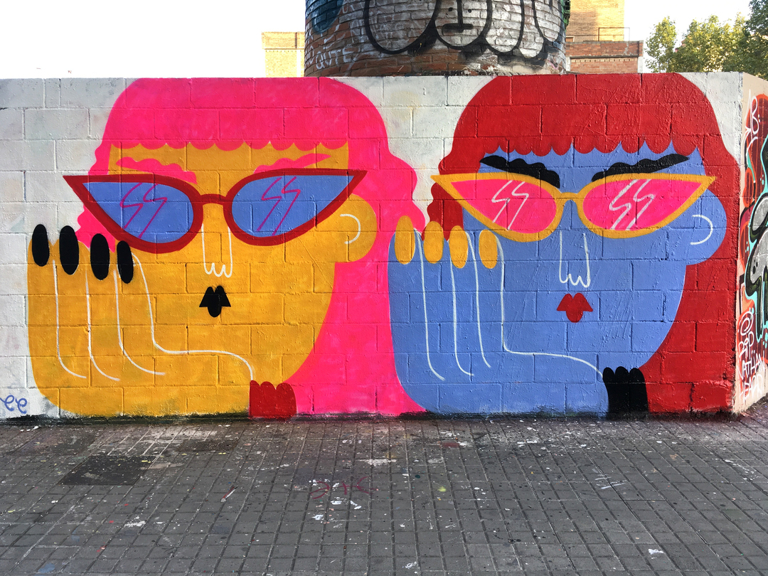 Wallspot - EmilyE - Big Girls - Barcelona - Poble Nou - Graffity - Legal Walls - Illustration