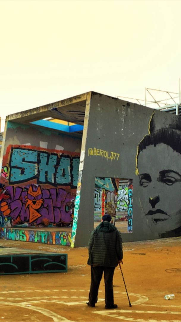 Wallspot - Berol377 - Portrait - Barcelona - CUBE tres xemeneies - Graffity - Legal Walls - Il·lustració