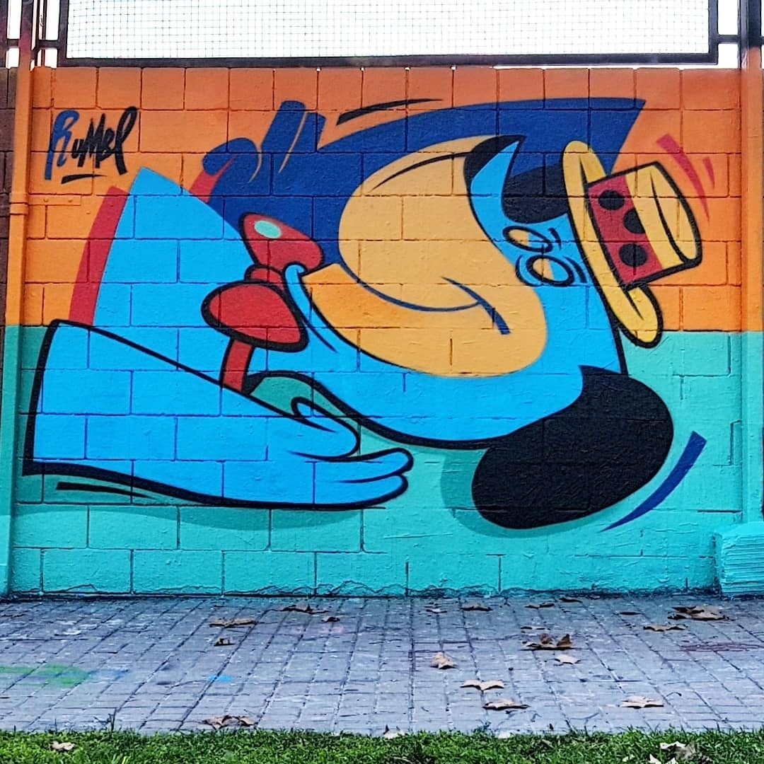 Wallspot - senyorerre3 - Art D.RUMBL - Barcelona - Drassanes - Graffity - Legal Walls -  - Artist - Danny Rumbl