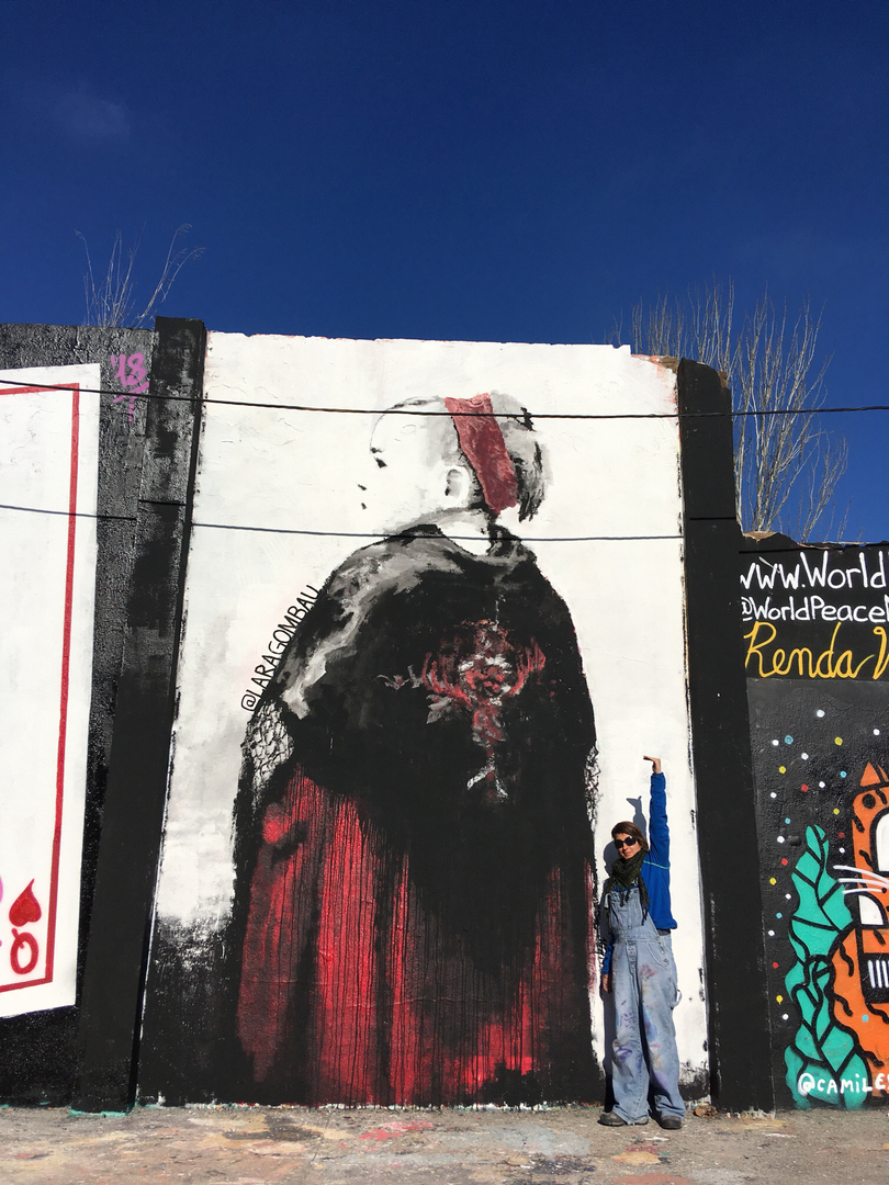 Wallspot - araL - Txim-Txim - Barcelona - Agricultura - Graffity - Legal Walls - Ilustración