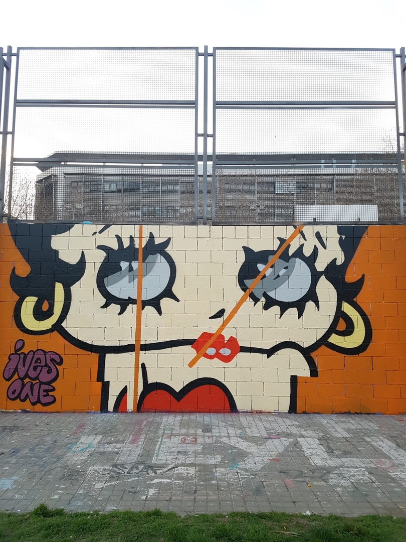 Wallspot - ives.one - betty boop - Barcelona - Drassanes - Graffity - Legal Walls - 