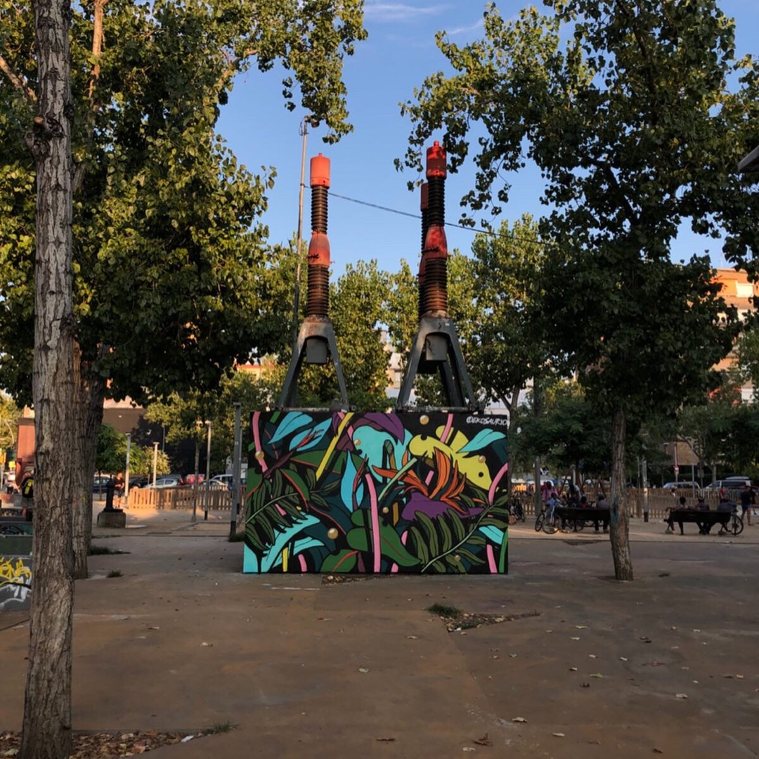 Wallspot - Ekosaurio - "Immersion" - Barcelona - Tres Xemeneies - Graffity - Legal Walls - 