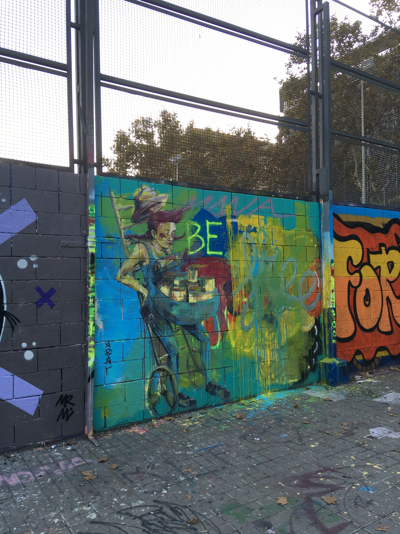 Wallspot - araL -  - Barcelona - Drassanes - Graffity - Legal Walls - Ilustración