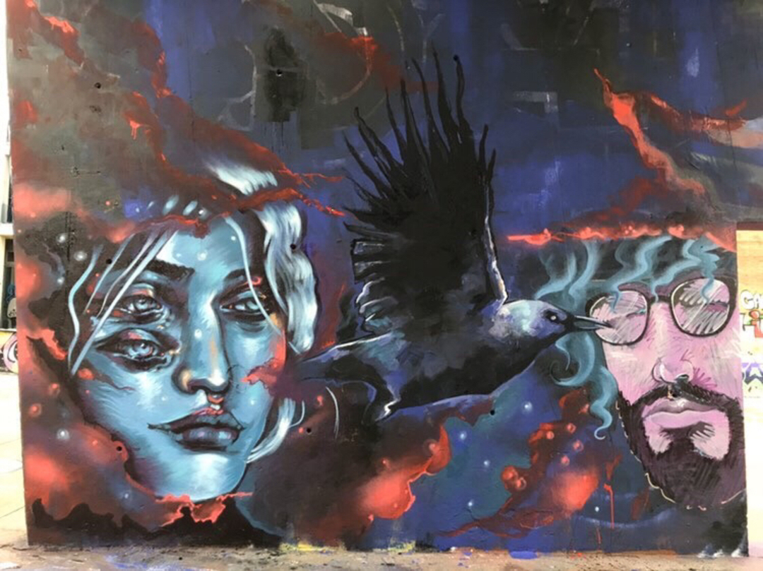 Wallspot - Aram'rah - Tres Xemeneies - Barcelona - Tres Xemeneies - Graffity - Legal Walls - Il·lustració