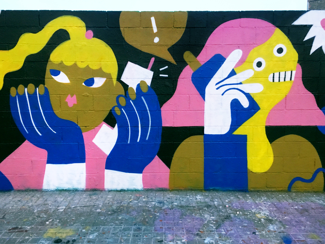 Wallspot - EmilyE - Girl Talk - Barcelona - Selva de Mar - Graffity - Legal Walls - 