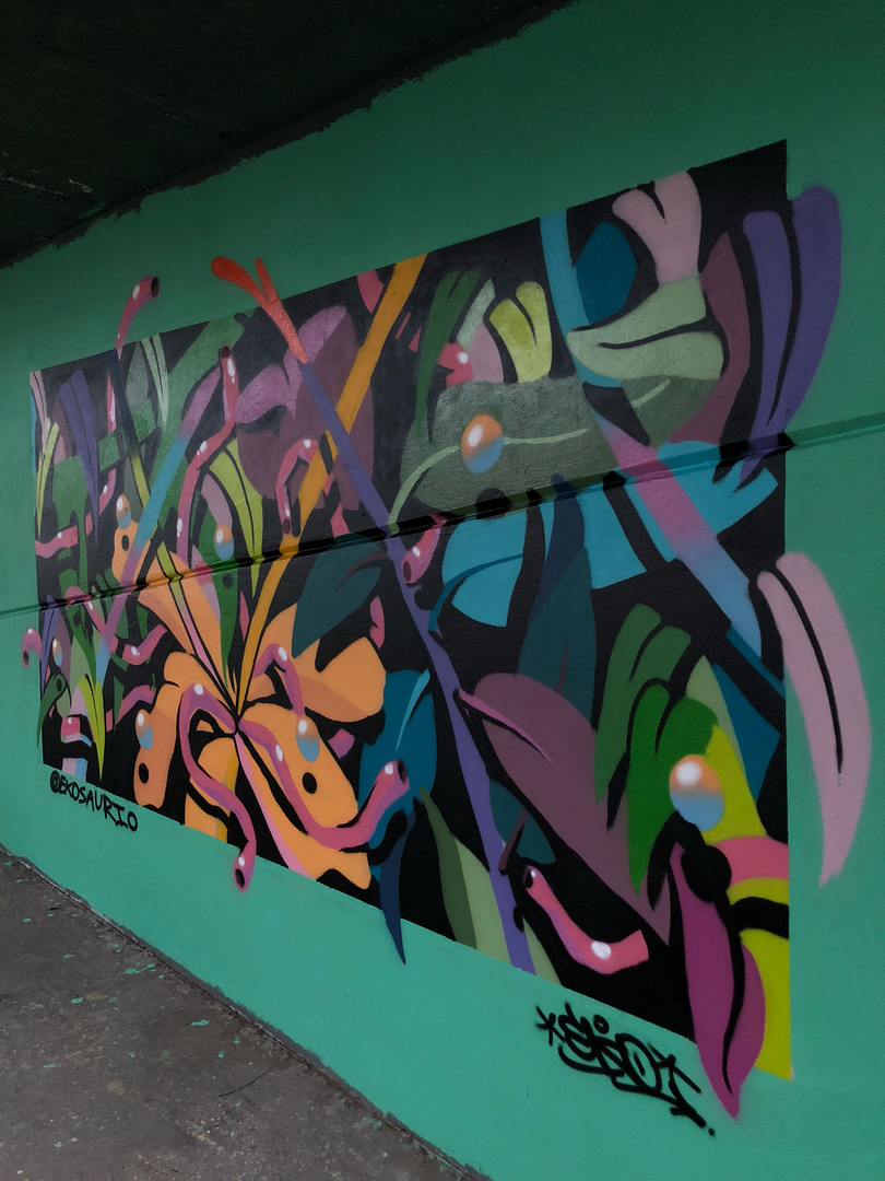 Wallspot - Ekosaurio -  - Barcelona - El pont de la ronda - Graffity - Legal Walls - 