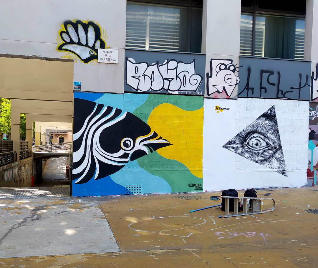 Wallspot - Inventura Studio - Tres Xemeneies - Inventura Studio - Barcelona - Tres Xemeneies - Graffity - Legal Walls - Illustration, Others
