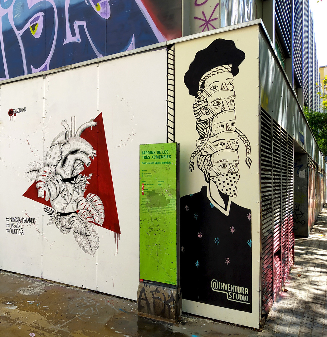 Wallspot - Inventura Studio - Tótem 2020 - Barcelona - Tres Xemeneies - Graffity - Legal Walls - Il·lustració, Stencil, Altres