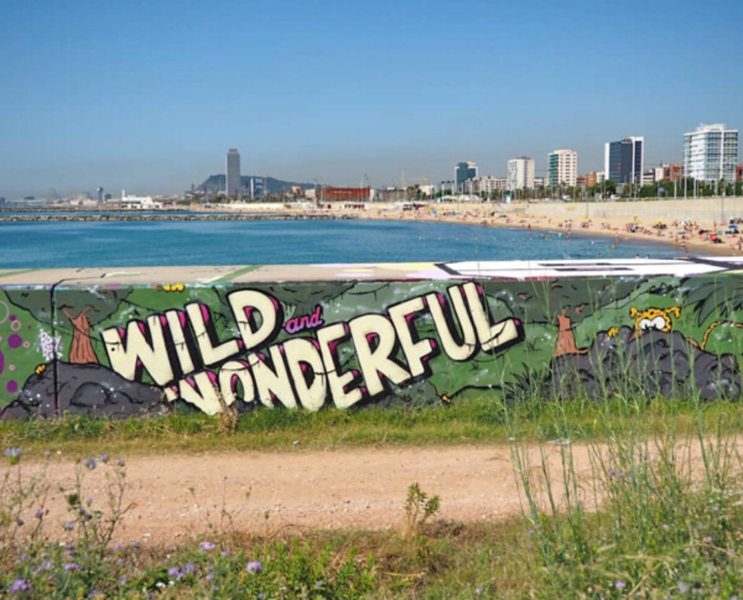 Wallspot - BDAY BOY ART - Wild & Wonderful - Barcelona - Forum beach - Graffity - Legal Walls - Letras, Ilustración, Otros