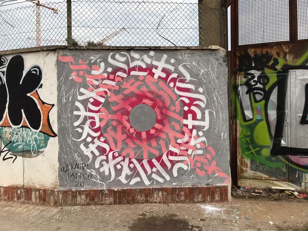 Wallspot - fractaltattoo -  - Barcelona - Western Town - Graffity - Legal Walls - 
