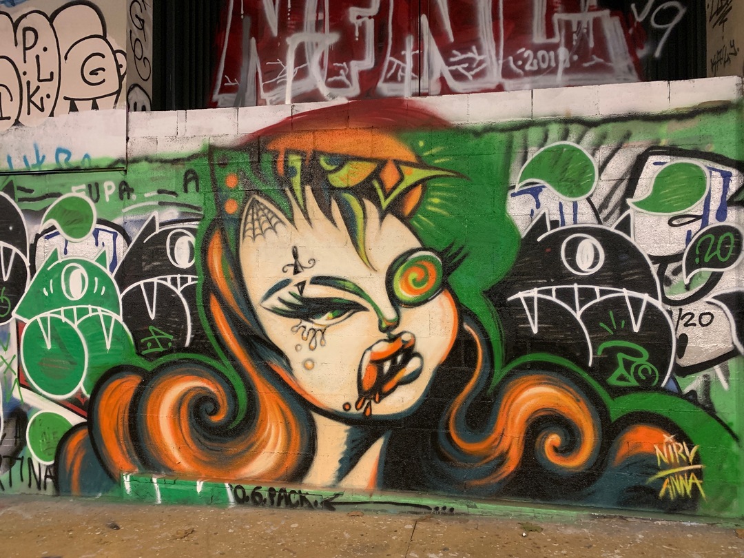 Wallspot - nirv_anna - Rebel - Barcelona - Parallel wall - Graffity - Legal Walls - Illustration