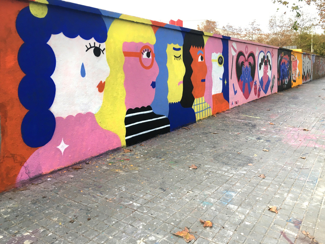 Wallspot - EmilyE - Mood Swing - Barcelona - Agricultura - Graffity - Legal Walls - Illustration