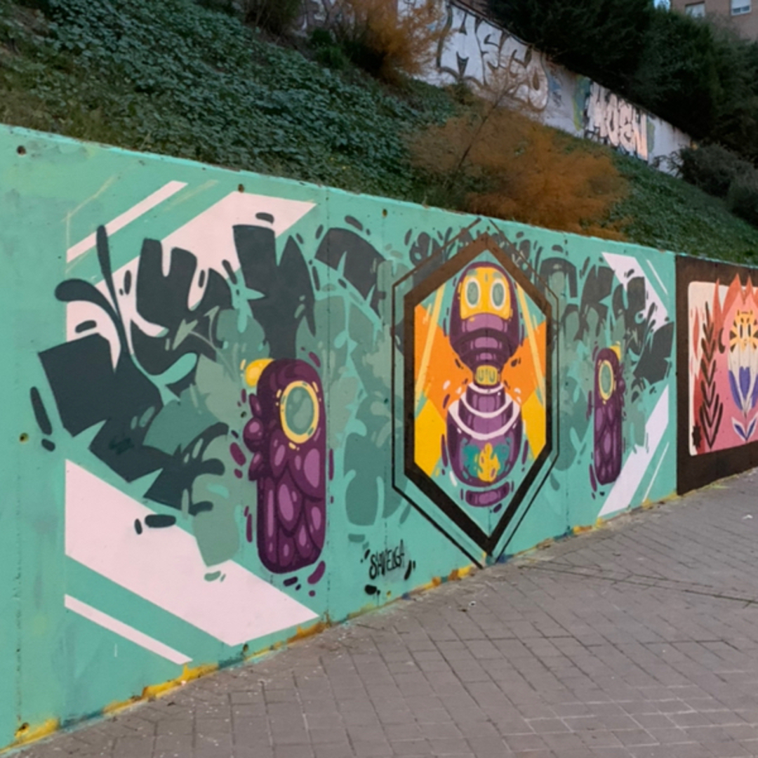 Wallspot - savelga - Womart Jam Madrid - Madrid - Dr. García Tapia - Media Legua - Graffity - Legal Walls - Il·lustració