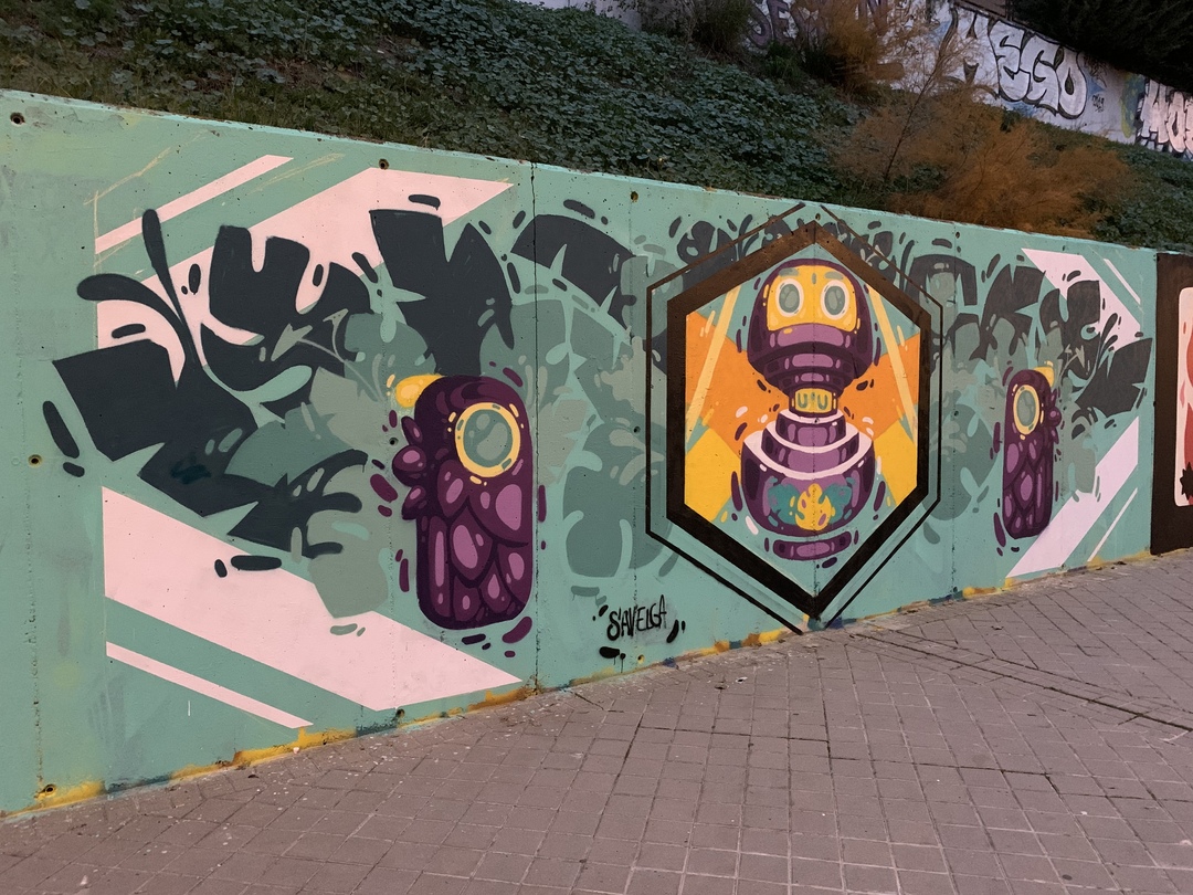 Wallspot - savelga - Womart Jam Madrid - Madrid - Dr. García Tapia - Media Legua - Graffity - Legal Walls - Illustration