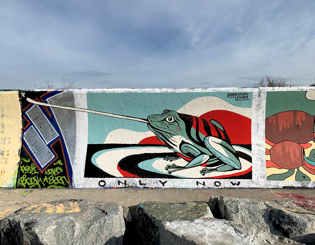 Wallspot - Inventura Studio - Efímero #5 - Barcelona - Forum beach - Graffity - Legal Walls - Ilustración, Stencil, Otros