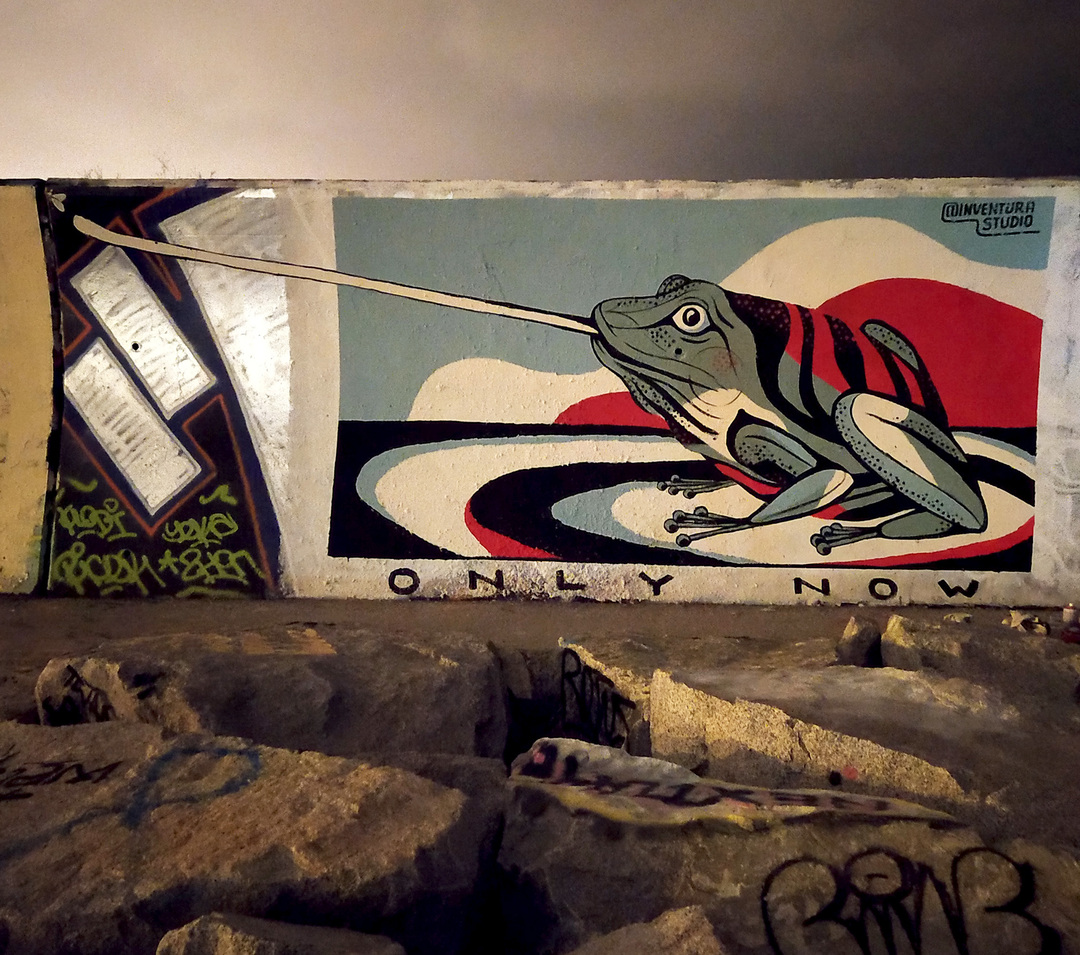 Wallspot - Inventura Studio - Efímero #5 - Barcelona - Forum beach - Graffity - Legal Walls - Ilustración, Stencil, Otros