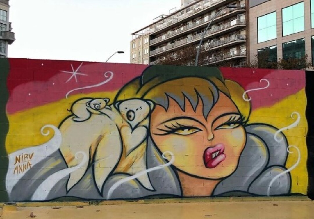 Wallspot - nirv_anna - B.POLAR - Barcelona - Tres Xemeneies - Graffity - Legal Walls - Illustration