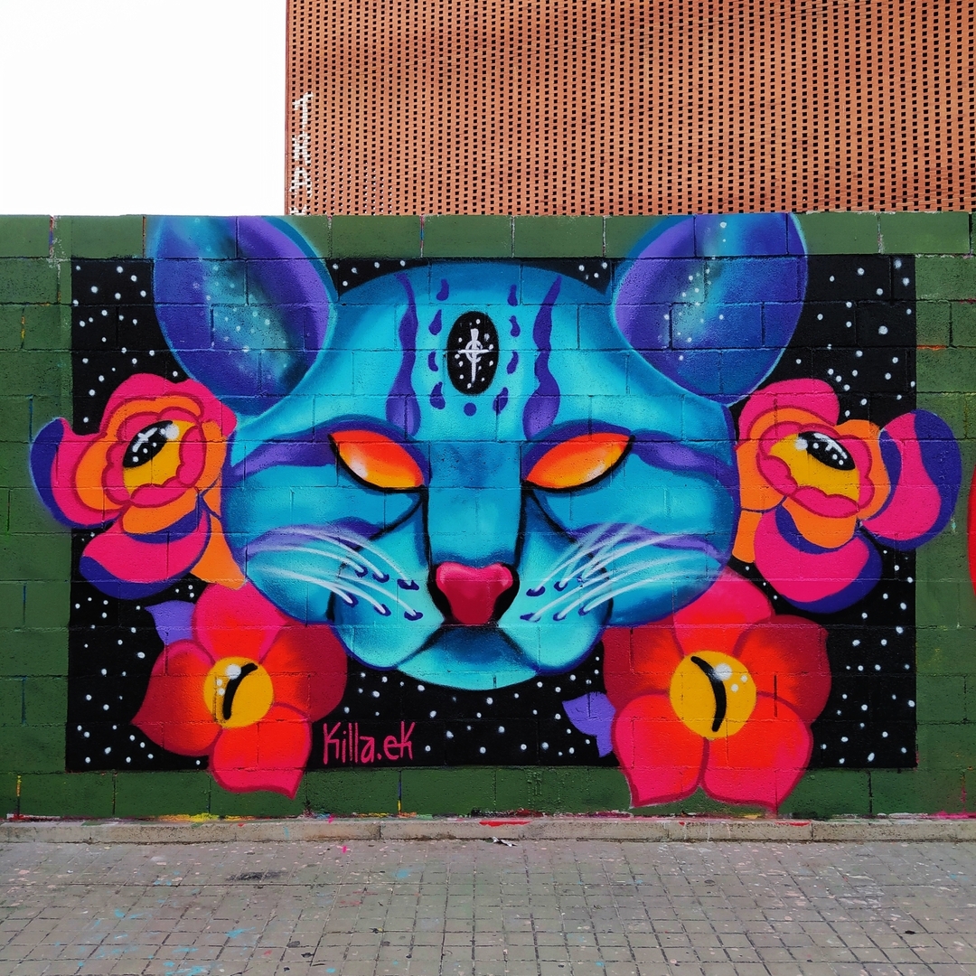 Wallspot - Killa.Ek - Ocelote - Extinction Jam - Barcelona - Parallel wall - Graffity - Legal Walls - 