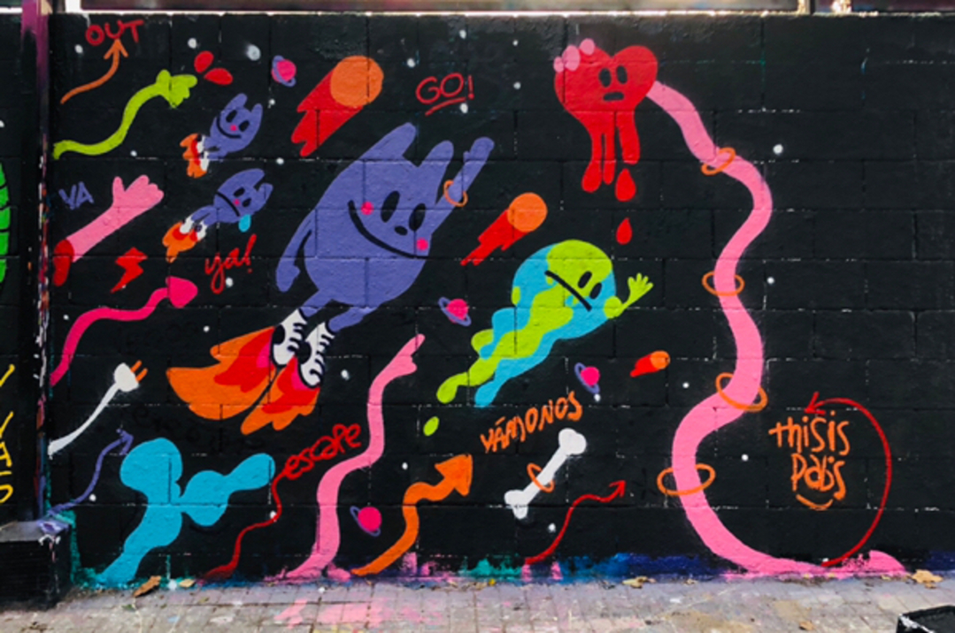 Wallspot - pabs - ☄️space balls☄️ - Barcelona - Drassanes - Graffity - Legal Walls - 