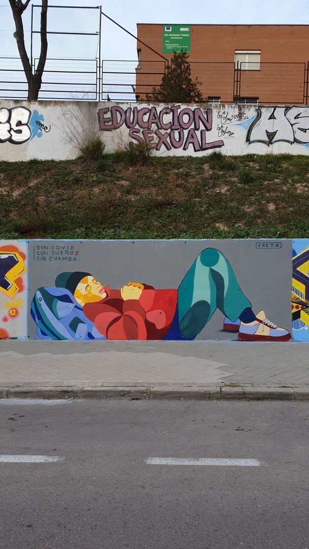 Wallspot - Creto - S I N   C H A M B A - Madrid - Dr. García Tapia - Media Legua - Graffity - Legal Walls - 