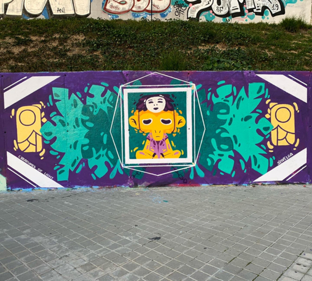 Wallspot - savelga - 5 mins of fun = a lifetime of slavery - Madrid - Dr. García Tapia - Media Legua - Graffity - Legal Walls - , 