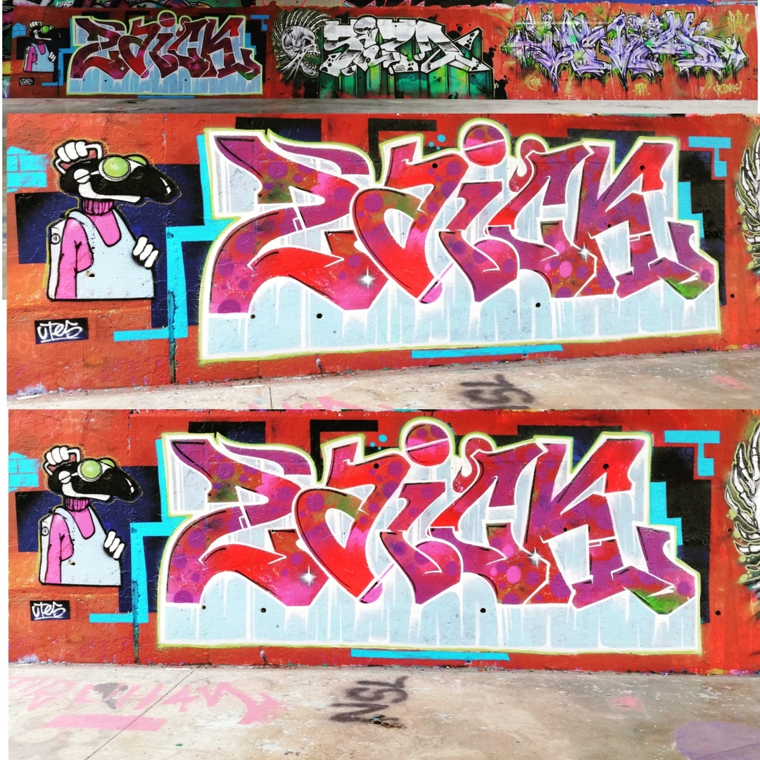 Wallspot - zaick -  - Barcelona - Skate Park les corts - Graffity - Legal Walls - 