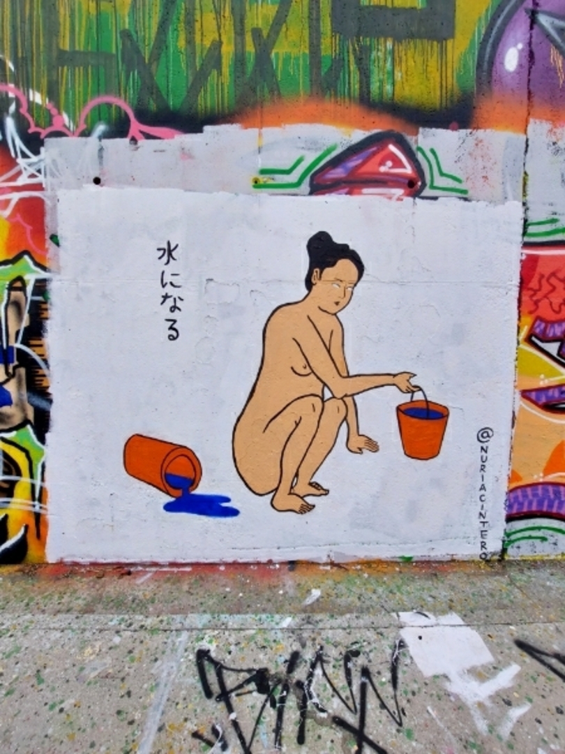 Wallspot - Núria Cintero - Onsen - Barcelona - Skate Park les corts - Graffity - Legal Walls - Il·lustració