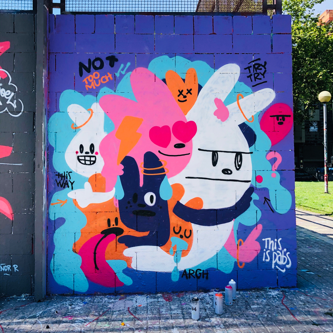 Wallspot - pabs - (not) TOO MUCH - Barcelona - Drassanes - Graffity - Legal Walls - 