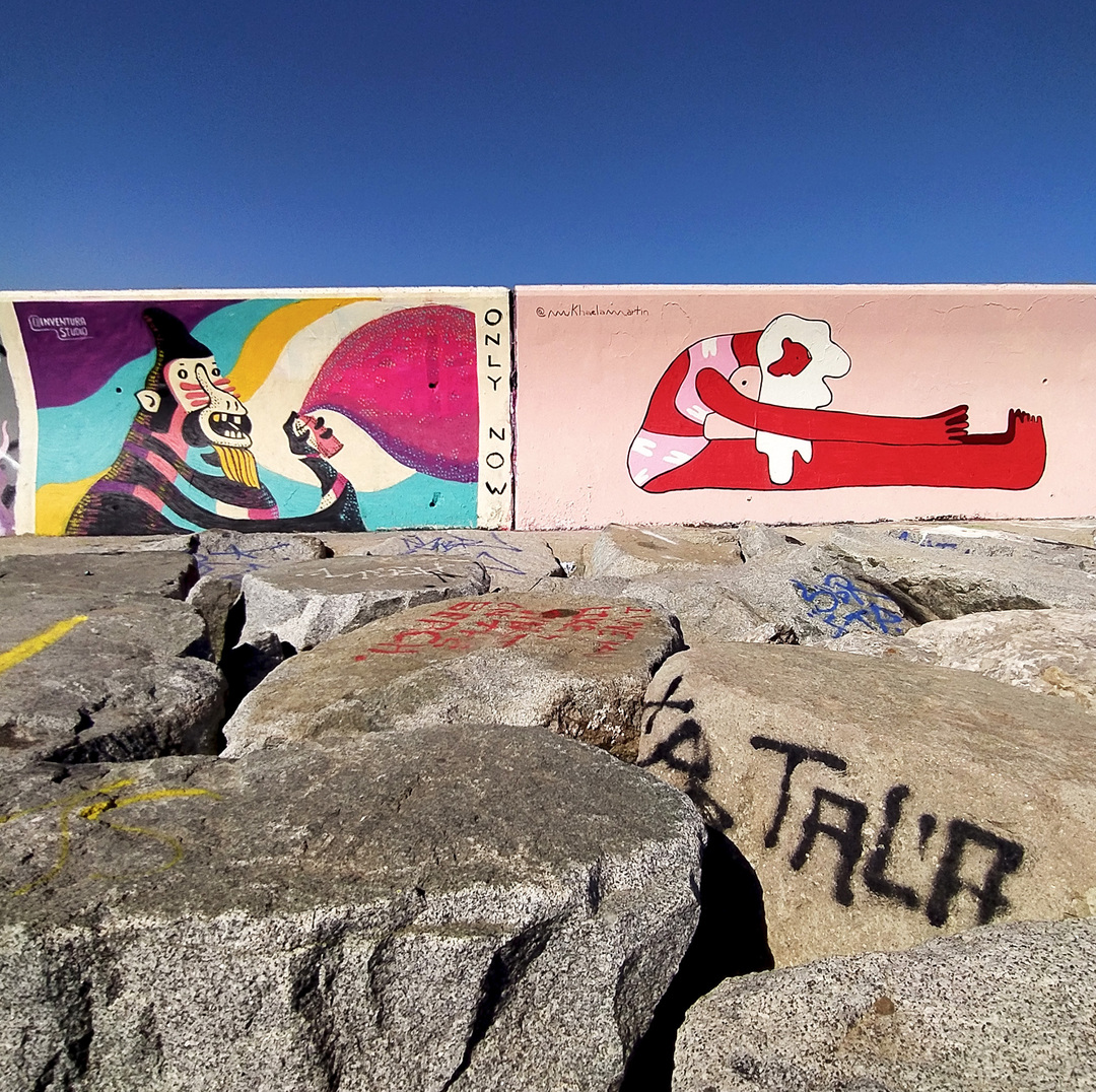 Wallspot - Inventura Studio - Efímero #11 - Barcelona - Forum beach - Graffity - Legal Walls - Il·lustració, Stencil, Altres