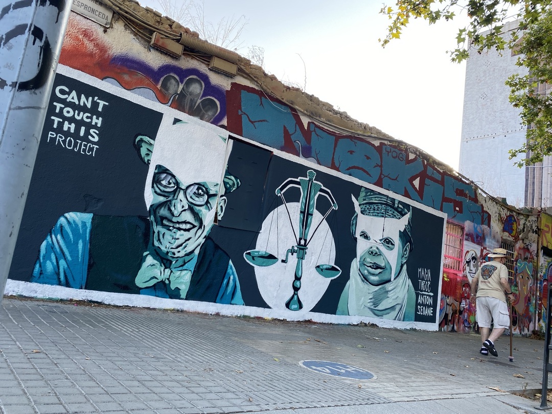 Wallspot - ANTON SEOANE "ROKE" - Western Town - ANTON SEOANE "ROKE" - Barcelona - Western Town - Graffity - Legal Walls - Illustration