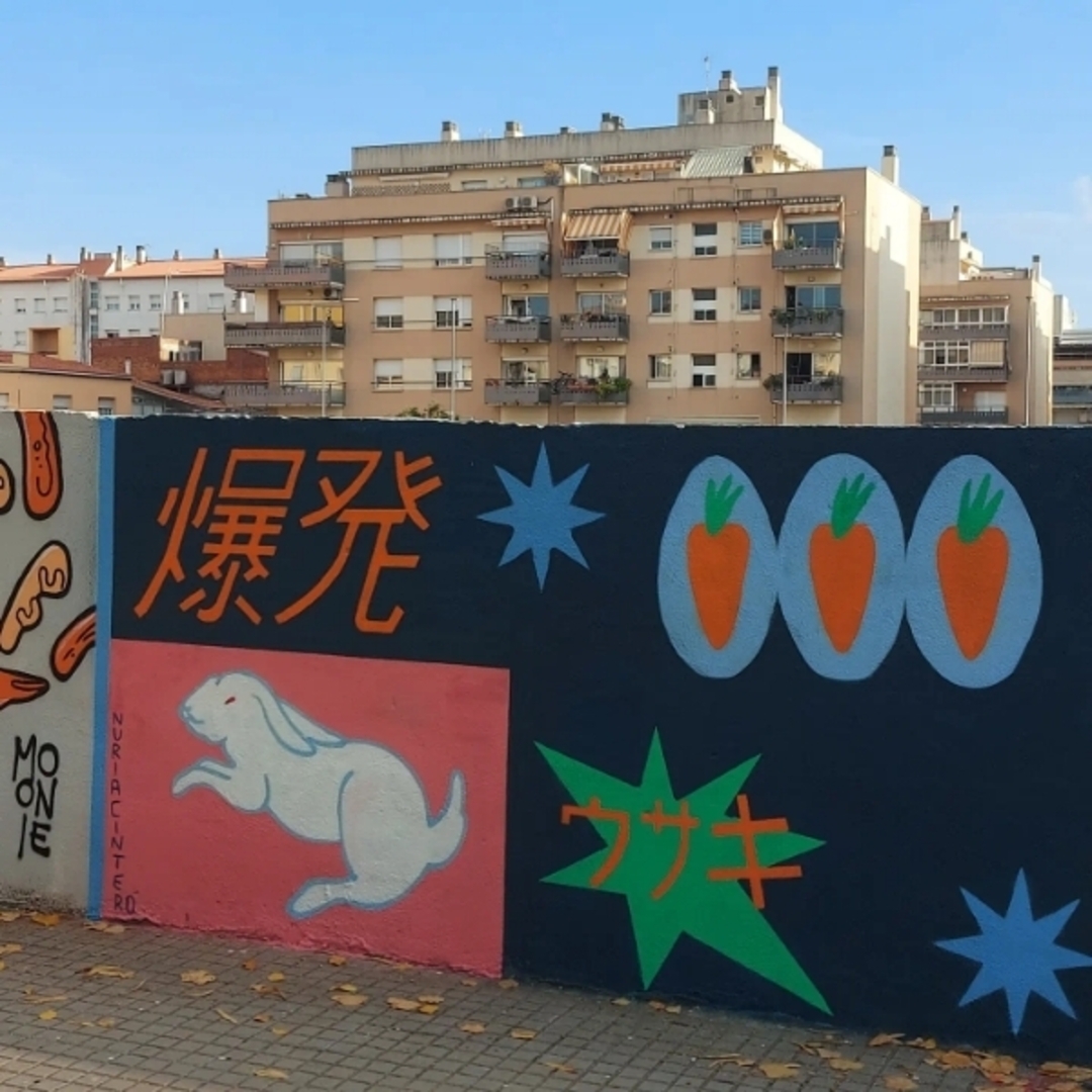 Wallspot - Núria Cintero - Terrassa Jam - Barcelona - Agricultura - Graffity - Legal Walls - Il·lustració, Stencil
