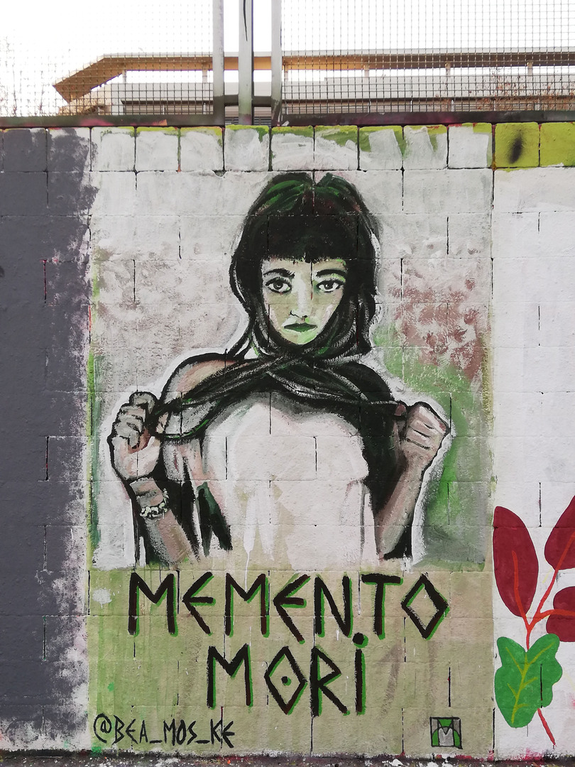 Wallspot - [MO] - "Memento Mori" - Barcelona - Drassanes - Graffity - Legal Walls - Letras, Ilustración