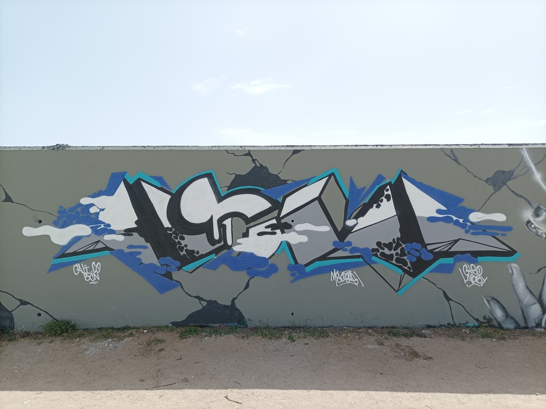 Wallspot - Msocle - Forum beach - Msocle - Barcelona - Forum beach - Graffity - Legal Walls - 