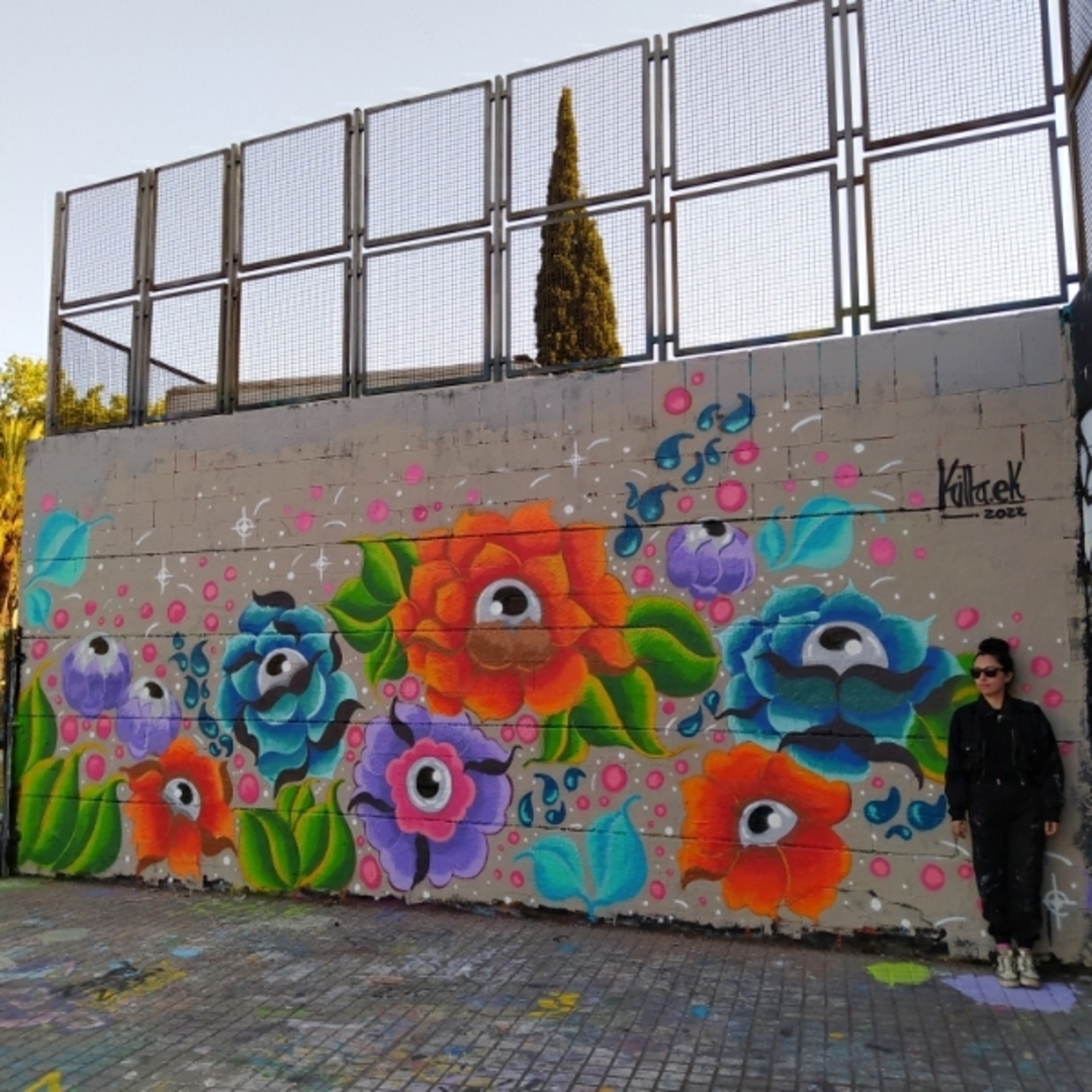 Wallspot - Killa.Ek - SpringJam  - Barcelona - Drassanes - Graffity - Legal Walls - Il·lustració