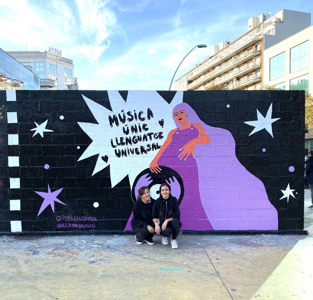 Wallspot - popileguizamon_ - Parallel Wall x @popileguizamon - Barcelona - Parallel wall - Graffity - Legal Walls - Il·lustració