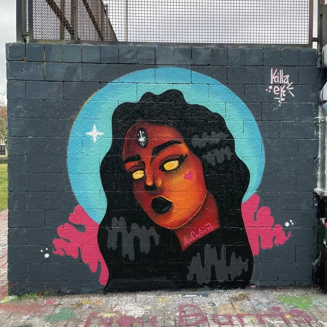 Wallspot - Killa.Ek - Mujer de fuego - Barcelona - Drassanes - Graffity - Legal Walls - 