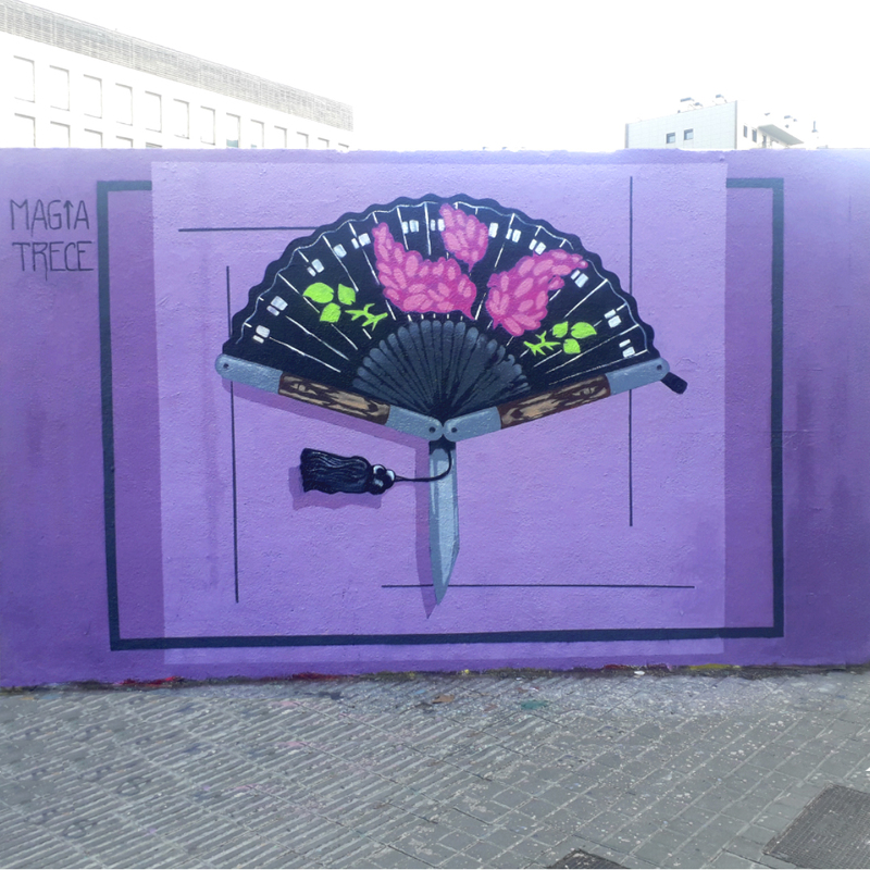 Wallspot - Magia Trece - En guardia_Magia Trece - Barcelona - Western Town - Graffity - Legal Walls - Il·lustració, Stencil