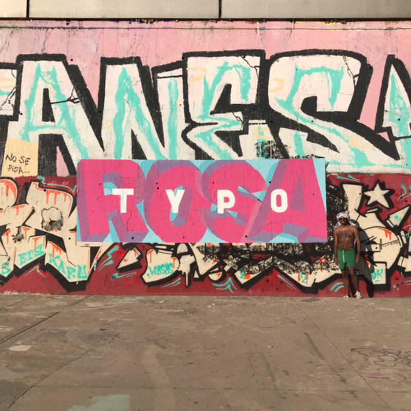 Wallspot - TypoRosa - Barcelona - Skate Park les corts - Graffity - Legal Walls - Letras