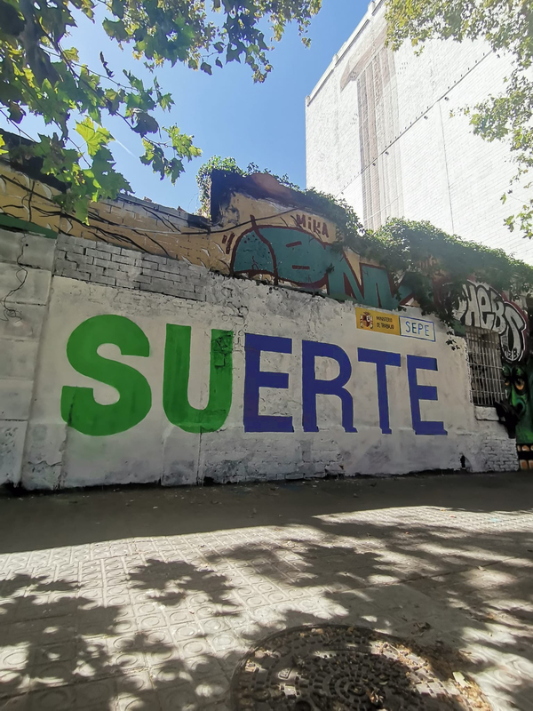 Wallspot - Rem - suERTE – Western Town 2022 - Barcelona - Western Town - Graffity - Legal Walls - Lletres, Il·lustració, Altres