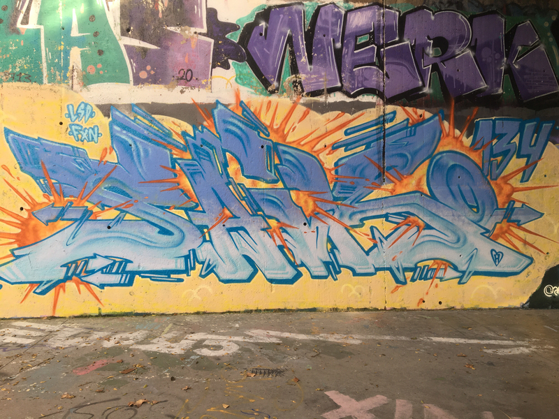 Wallspot - saiko - Barcelona - Skate Park les corts - Graffity - Legal Walls - 
