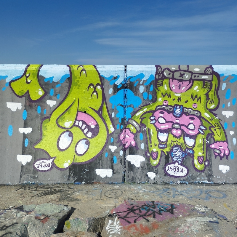 Wallspot - krasy - Forum beach - Barcelona - Forum beach - Graffity - Legal Walls - Il·lustració