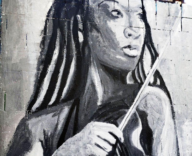 Wallspot - [MO] - Sudan Archives- [MO] - Barcelona - Drassanes - Graffity - Legal Walls - Ilustración