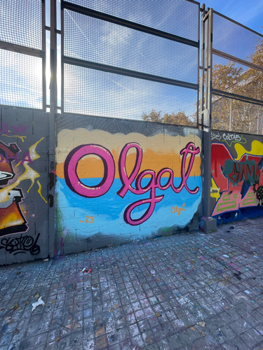 Wallspot -Olga Toppaus - OlgaT - Barcelona - Drassanes - Graffity - Legal Walls - 