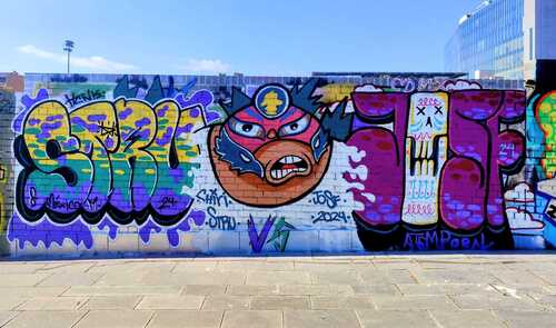 Wallspot - JOSF - JOSF vs STRU ft CHIRI - Barcelona - Aiguader - Graffity - Legal Walls - Letters, Others